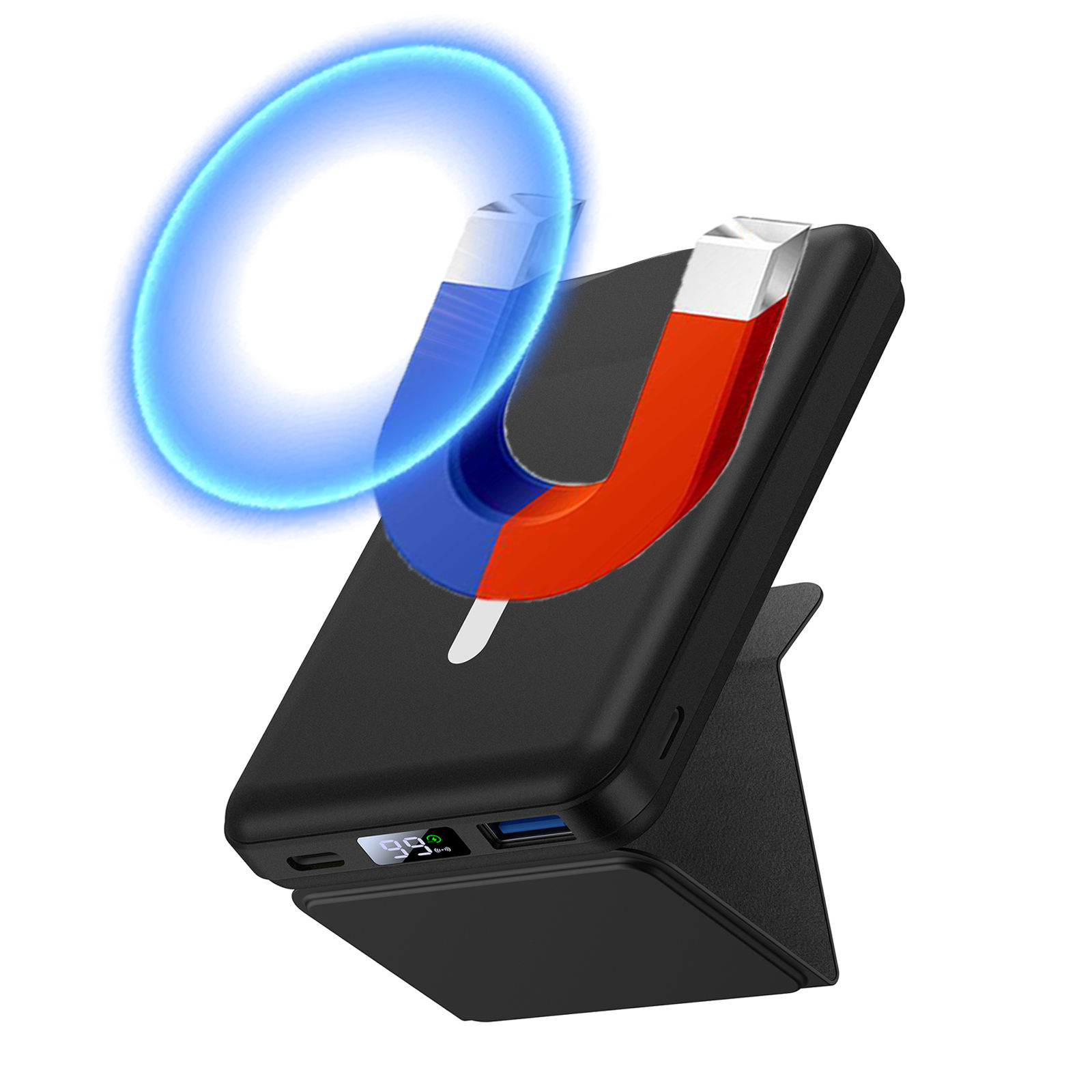 Mobile Phone Accessories 10000mAh Portable Wireless Charger Magnetic Power Bank