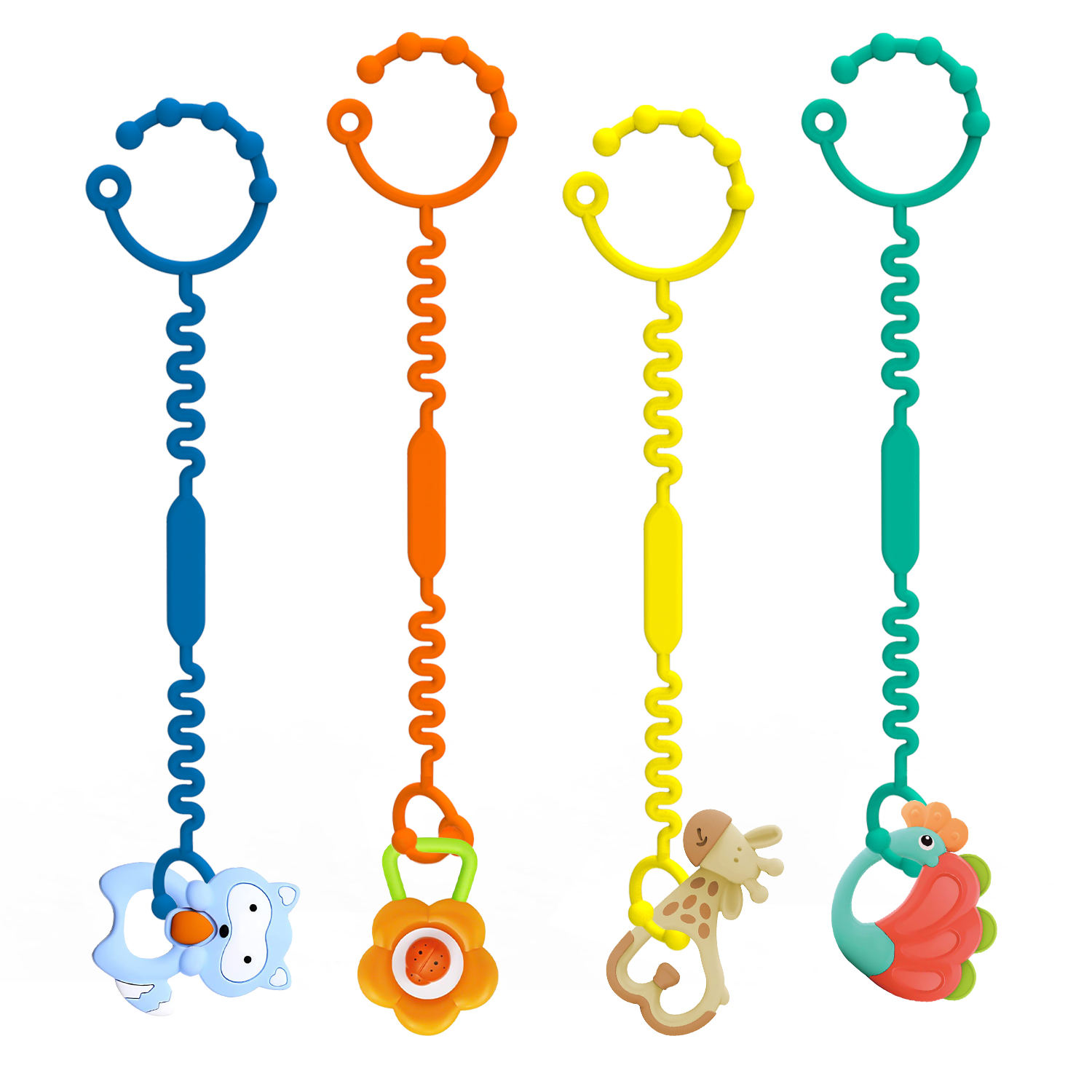 Custom Silicone Toy Strap Baby Products New 2023 Adjustable Anti-lost Chain Silicone Toy Strap For Baby