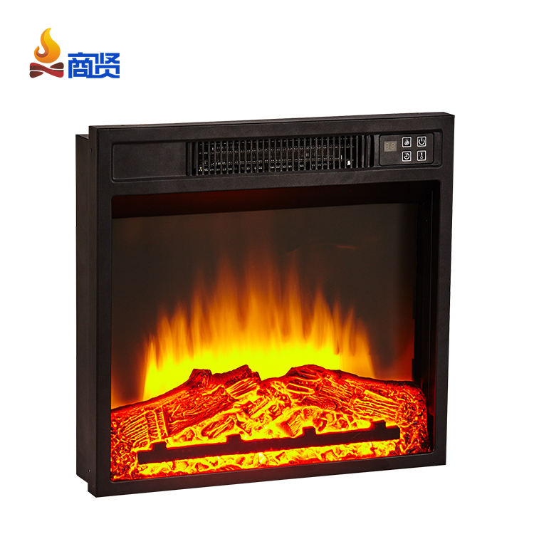 Luxury temperature adjustable decor flame home electric fire place fireplace
