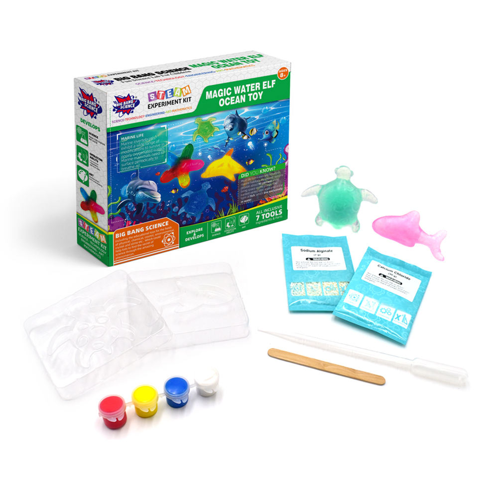 BIG BANG SCIENCE HOT 2023 New Stem Toys for Kids Creative 3D Magic Gels Handmade Water Elves Toy Magic Water Elf Ocean Toy