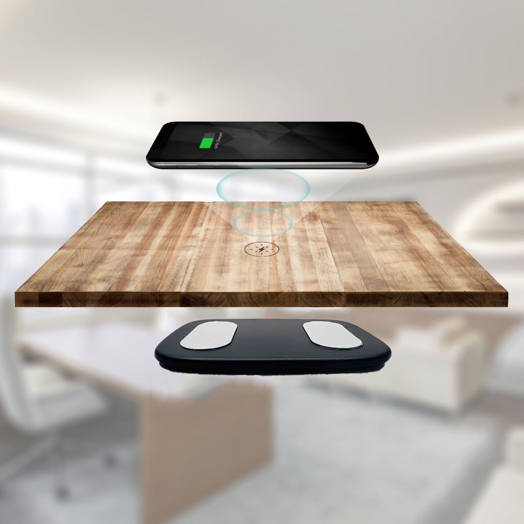 Smart Quick Charger Under Desk Phone Accessories Long Distance 40mm Wireless Charger For Cell Phones