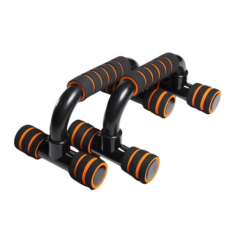 Portable Gym Fitness Equipment-Custom Logo Push-Up Bars Foam Grip Body Building Indoor Exercise Sports Made PP-Type CN Plugs