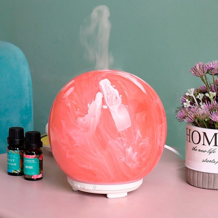 Silent Scent Aromatherapy 3d spherical Essential Oil Aroma Diffuser With Light Home Decor