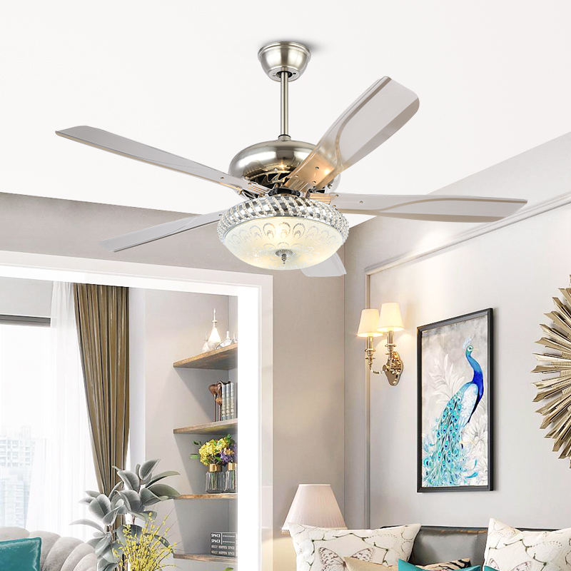 Modern Led Decorative ceiling fan with Light and remote control ventilador de techo con luz Fans Home Appliances Ceiling Fan