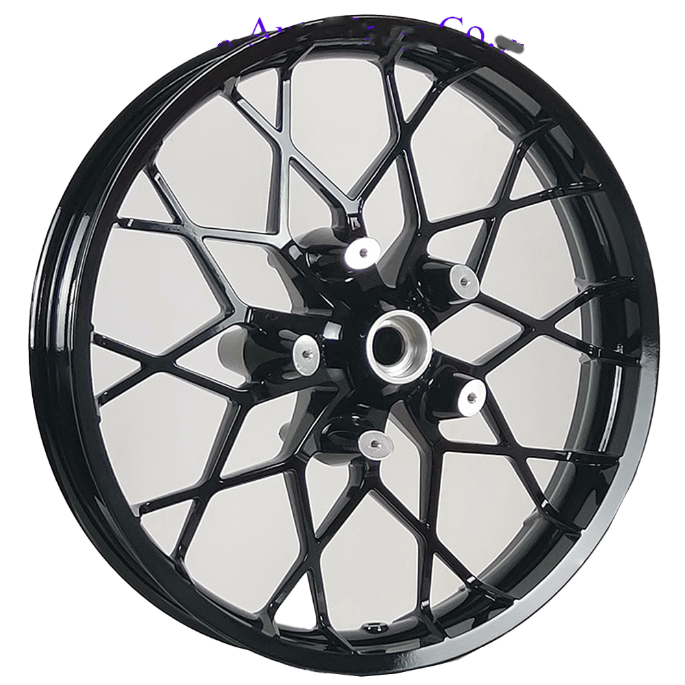 Custom 21" 22" 23" 24" Front Gloss Black 21 Inch Motorcycle Wheel Rims For Harley Davidson Road King