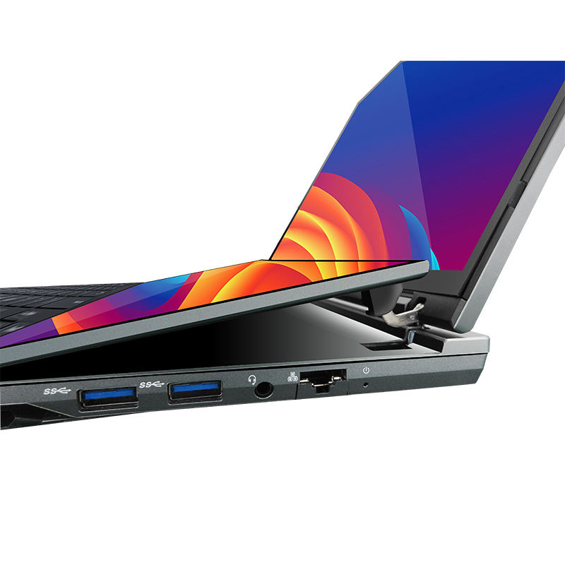 In stock Laptop computer core i7 double screen 16+14inch intel core i7 16gb ram laptop computer gaming notebook