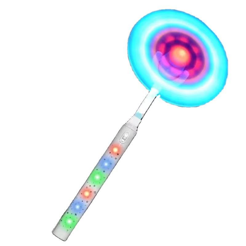 AF New Trending Products 2024 New Arrivals Toys Led Flashing Windmill Magic Wand Light Up Spinning Toys Led Light Up Toys Kids