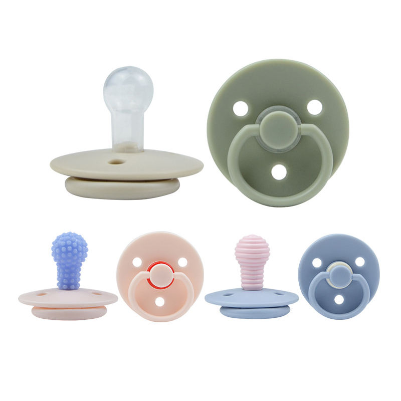 Bpa Free Infant 6 Months + Pacifier Round Shape Kids Baby Products Hot Selling 2023 Pacifier Wholesale 100% Food Grade Silicone