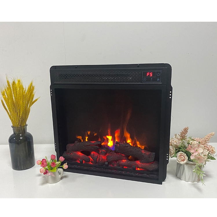 Household 18" electric heater 1400w 120v decor flame fake log electric fireplace kit