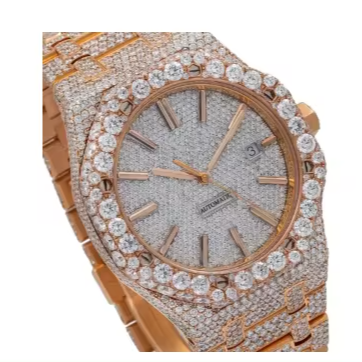 Elegant Sparkling Latest Ubique Design Timeless Elegance Moissanite Diamond Watch
