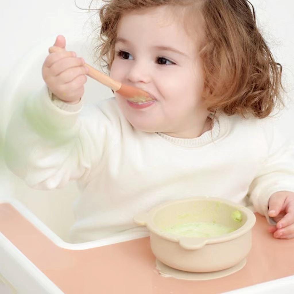 Baby Supplies Safe BPA Free Silicone Feeding Set New Born Baby Feeding Sucker Bowl Baby Bowl