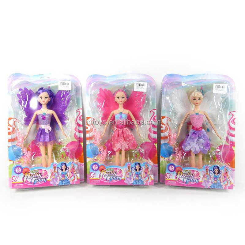 Kids toys fashionable beautiful toy butterfly 11inch doll toy with light and music