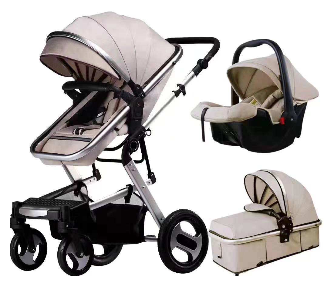 China Factory Cheaper Price Baby Products Baby Stroller 3 in 1 With Baby Carry Basket