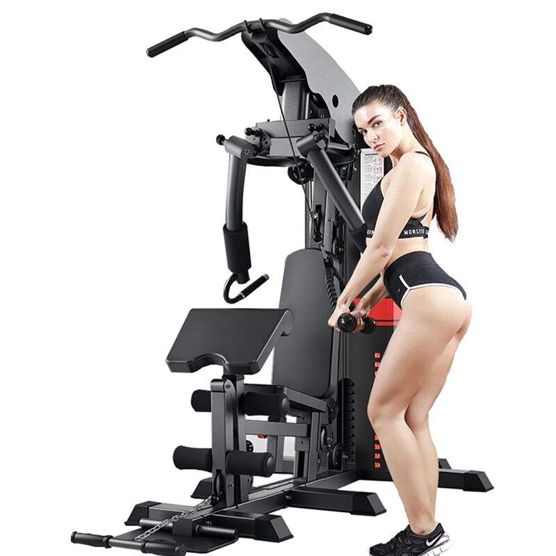 Comprehensive trainer single station large equipment strength training set household multi-functional sports fitness equipment