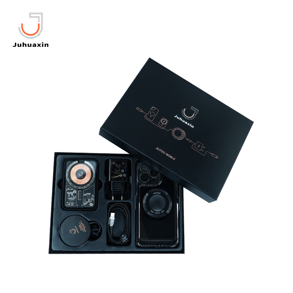 Mobile Phone Accessories Set Wireless Power Bank Magnetic Phone Case USB Cable PD 20w Fast Charger for Iphone Samsumg