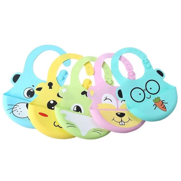 Factory Direct Sales Custom Baby Bib Waterproof Stain Resistant Silicone Waterproof Baby Bib For Baby Product