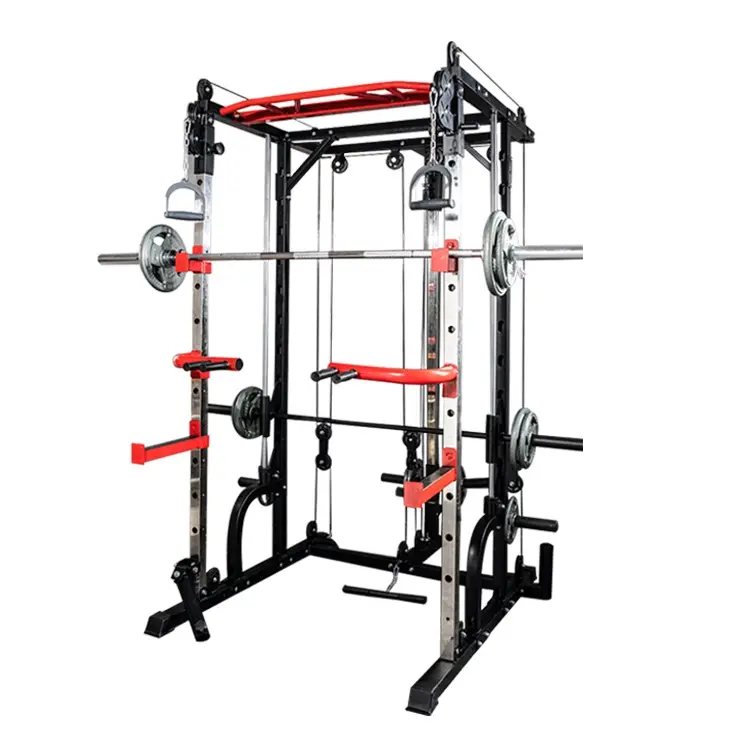New Fitness Equipment Smith Machine with Adjustable Multi Functional Machine Gym Origin Trainer Power Squat Rack