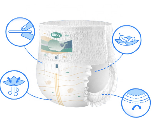 Baby Diapers Pull-up Pants Diapers Baby Care Products Diaper Baby Disposable Cotton OEM