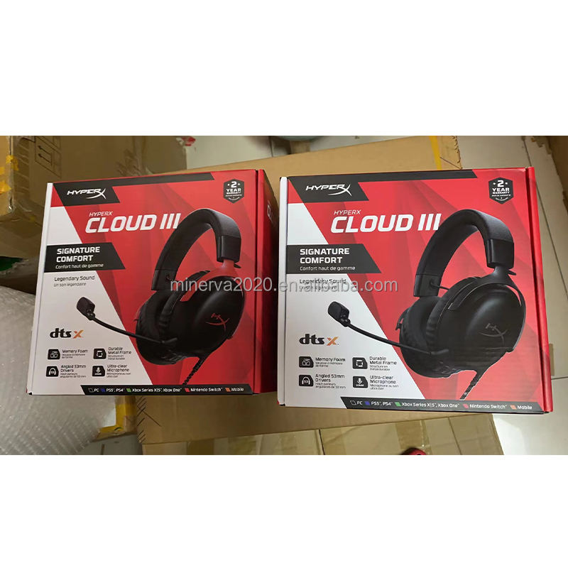 2023 new HyperX Cloud 3 III Gaming Wire Headset With HiFi 7.1 Surround Sound Microphone Gaming Headphone For PC PS4 Cloud 3 III