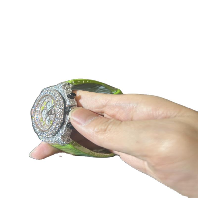 Custom Watch Hip Hop Rapper Jewelry Iced Out Luxury Moissanite Watches For Lady And Men