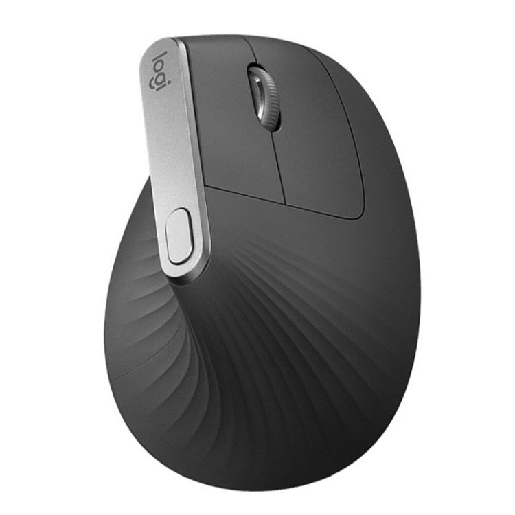 Logitech MX Vertical Mouse Wireless Mouse Office Vertical Mouse Ergonomic Design Black with Wireless 2.4G Receiver Mice