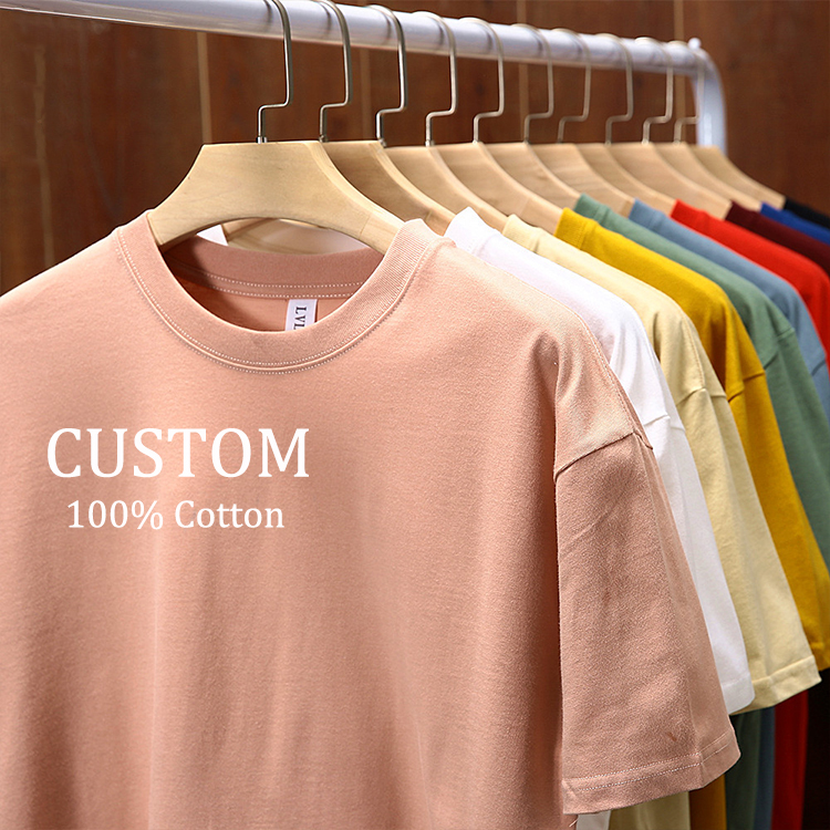High Quality 100% Cotton 190gsm 19 Colors Men Women Unisex Customizable Blank Casual T Shirt Men's T-shirt T Shirts T-shirts 