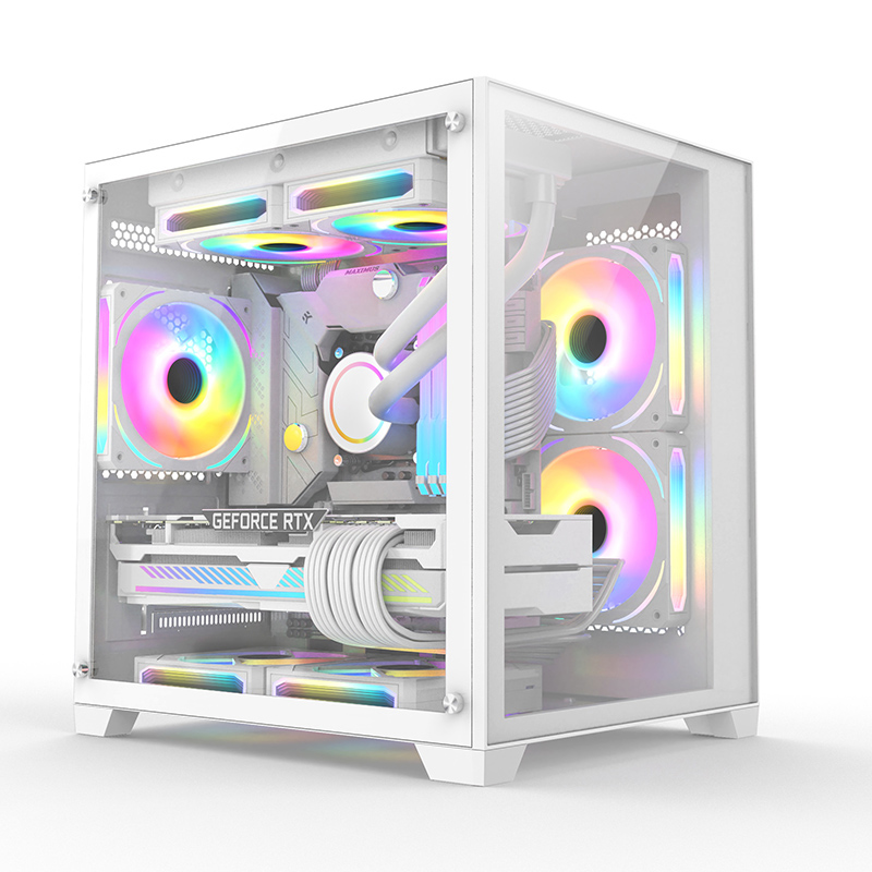 High Quality Computer Case &amp; Tower Cpu Gamer Pc Case Tempered Glass Gaming Computer Cpu Atx Computer Cases 