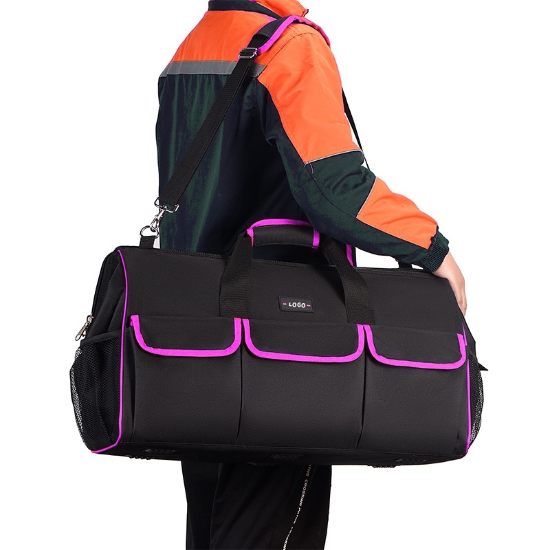 Waterproof Durable Heavy Duty Large Canvas Tool Kit Electrician Woodworking Power Tools Thick Tool Kit 