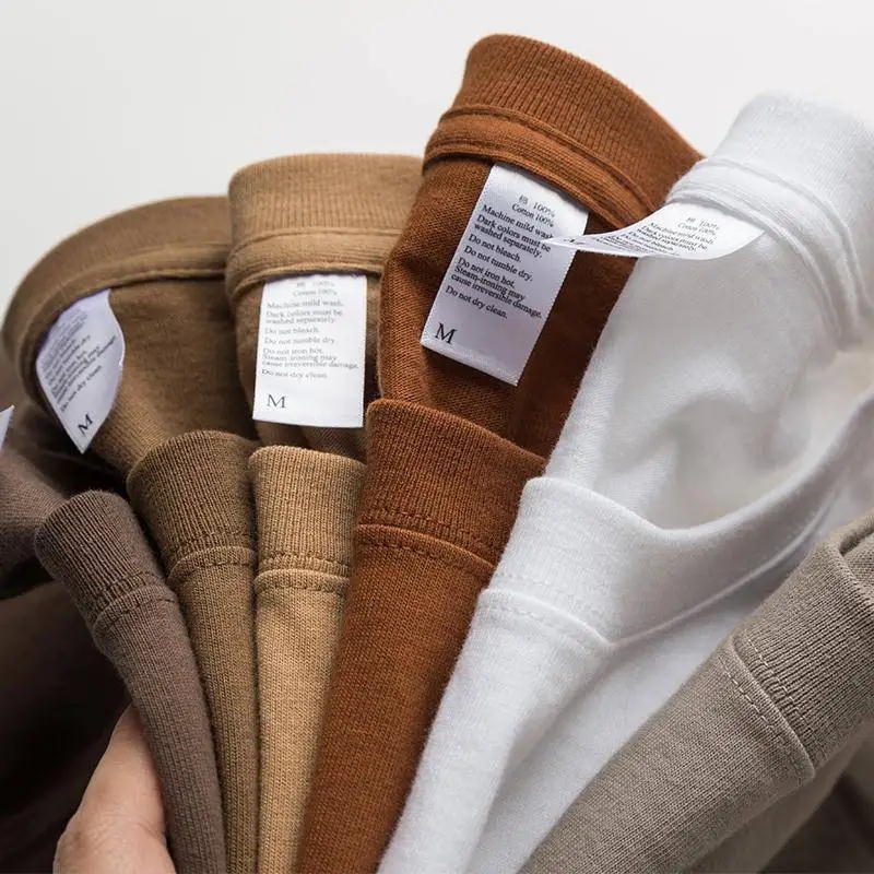 High Quality Cotton Custom T-shirt Blank Heavy Weight Oversized Heavyweight Tshirt For Men Printing Men's T-shirts 