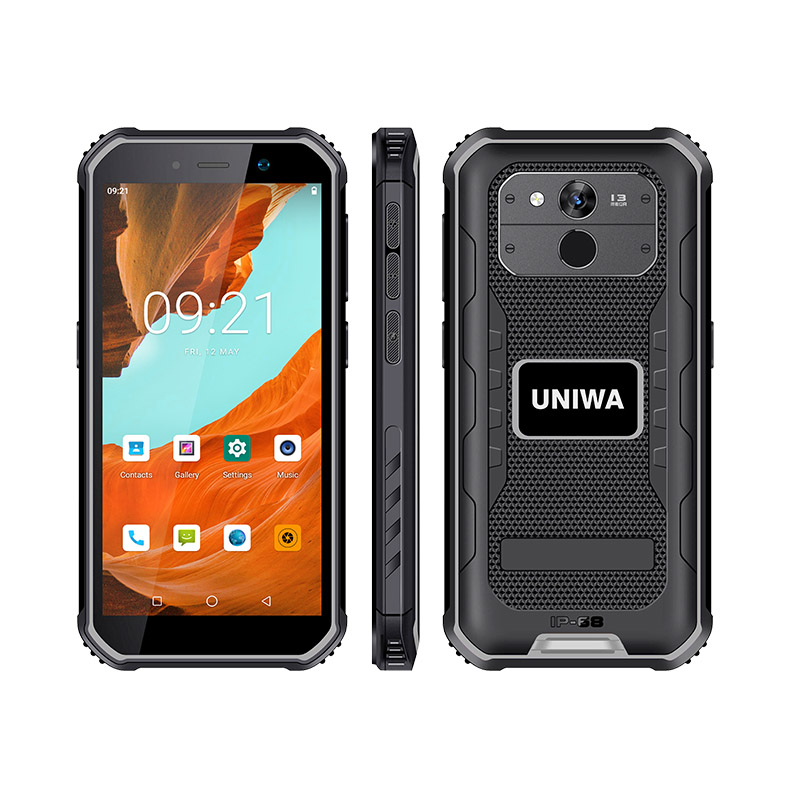 Original Uniwa F963 Ip68 Smartphone 4gb+64gb Android Mobile 4g Wifi Small Smart Cell Phone For Google Store Face Recognition 