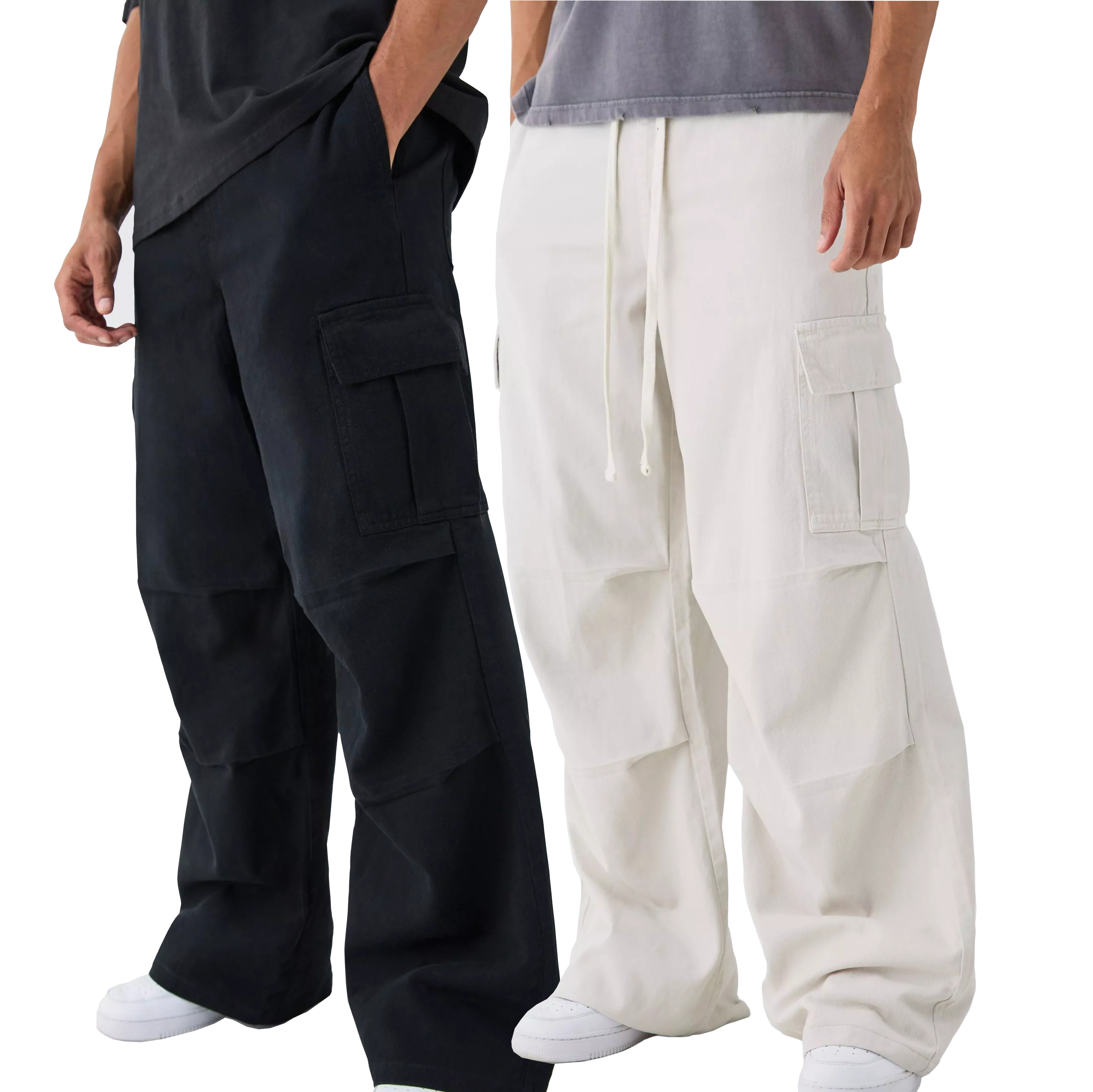 Custom Mens Hip Hop Jogger Cargo Pants Cotton Twill Custom Street Wear Open Leg Jogger Trousers For Men 