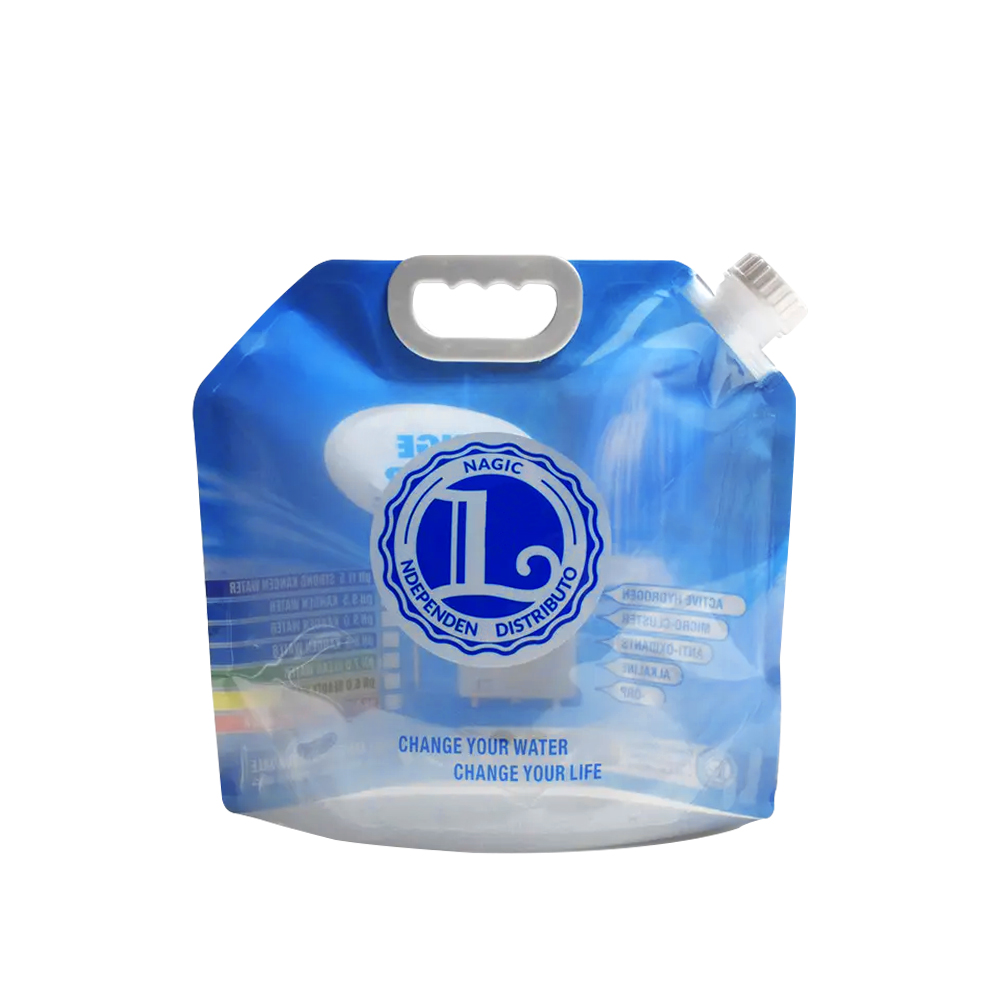 Custom Packaging Stand Up 5 Litre Spout Bag 20l With Handle Bag Laundry Detergent Spout Pouch 