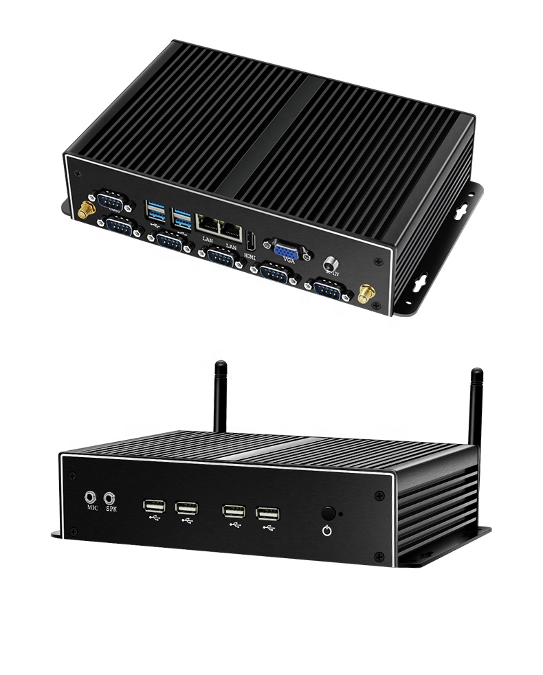 Helorpc Mini Pc Fanless Embedded Core J1900 Dual Storage Gamer 3g/4g Lte Module Rs485 Industrial Laptop Computer 