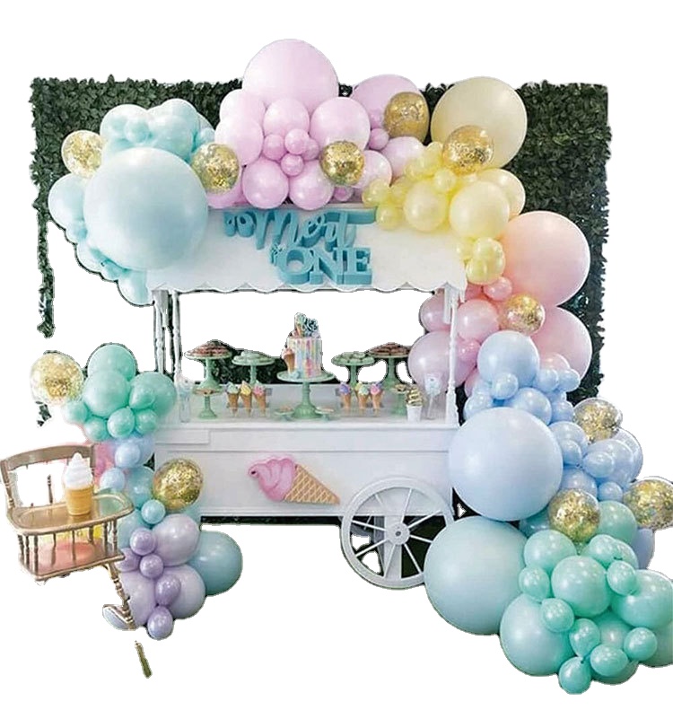 Carnival Circus Balloons Arch Yellow Red Blue Latex Balloons Toys Paw Set For Kids Birthday Party Decorations 