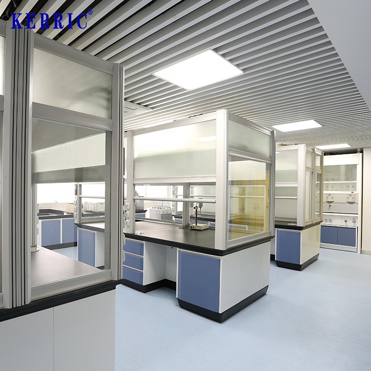 Modern Laboratory Benches Steel Lab Wall Table Chemical Resistant Furniture 