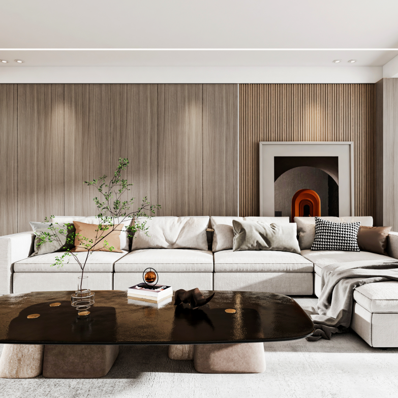 New Color Arrival Light Brown Walnut Clear Wood Grain Wpc Indoor Decoration House Renovation Wall Panel For Business 