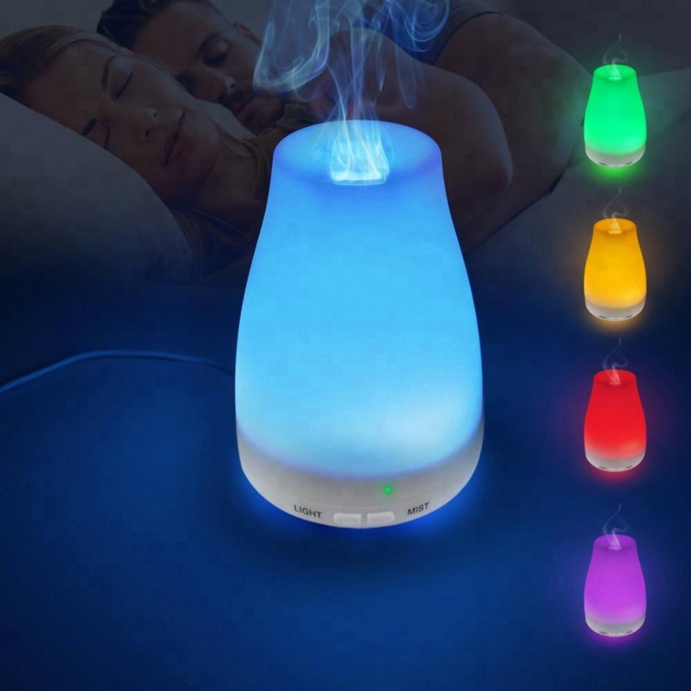 Home Appliances Led Humidifier Decorative Preserved Flower 100ml Ultrasonic Essential Oil Aroma Aromatherapy Air Diffuser 