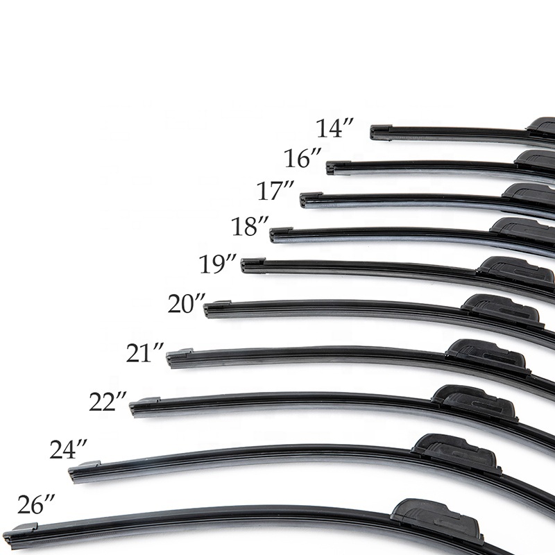 Purchase Hot Selling Wiper Auto Parts General Motors Universal Wiper Blade J-hook Soft Frameless Rubber Car Windshield Wiper 