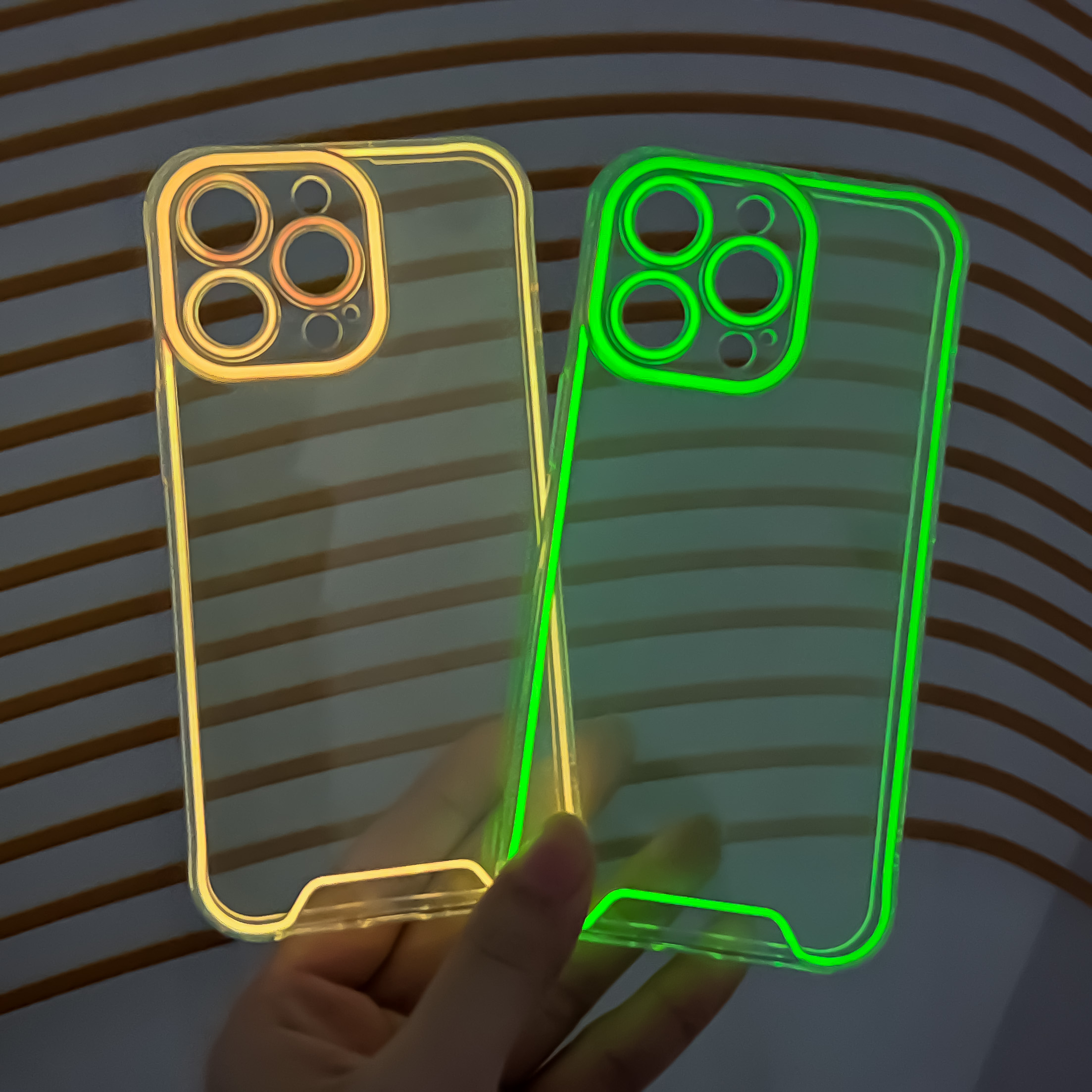 Night Light Luminous Tpu Soft Phone Case For Iphone 15 14 13 Fluorescent Neon Mobile Phone &amp; Accessories For Iphone 15 Pro 