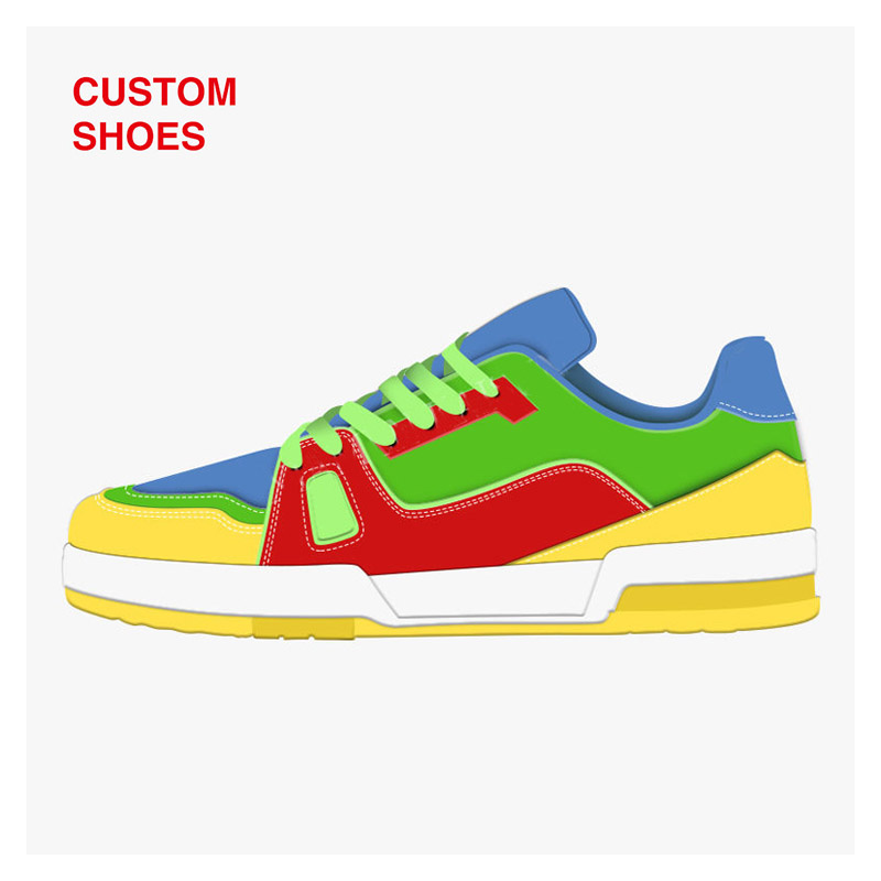 2024 Big Brand High Quality Skateboard Sneaker Green Fashion Custom Logo Men Walking Shoes Latest Design Oem Shoes For Man 