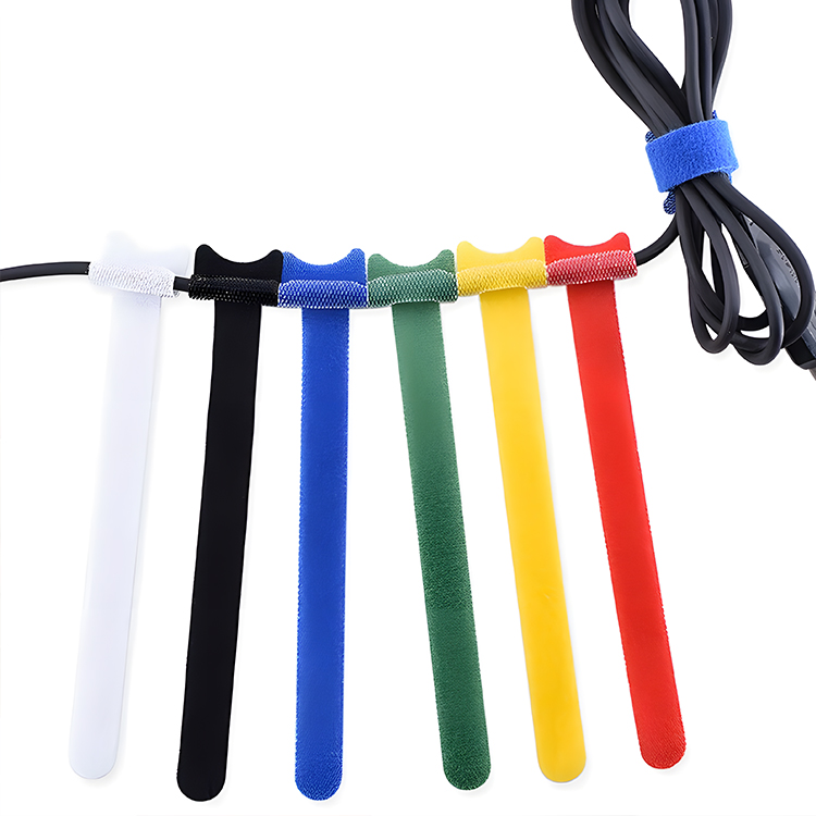 Oem Reusable Color Nylon Straight Cable Tie T-shaped Cord Winder Hook Loop Wire Management Tool 