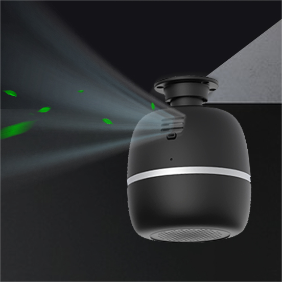 Electric Suspended Ceiling Scent Diffuser Machine 1000m3 Room App Control Lightweight Fragrance Aroma Diffuser Ce 12v Pp Plastic 