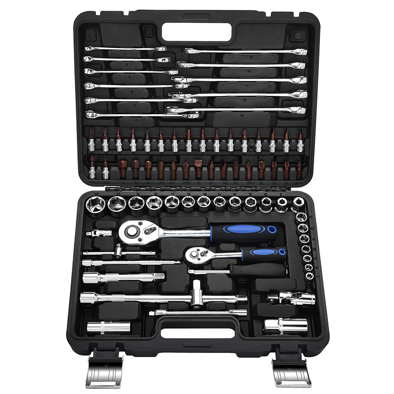 78 Pcs Hand Tools Set Box All In One For Home Household Kit Allen Key Wrenches Pliers Repair Tool Set With Plastic Carrying Case 
