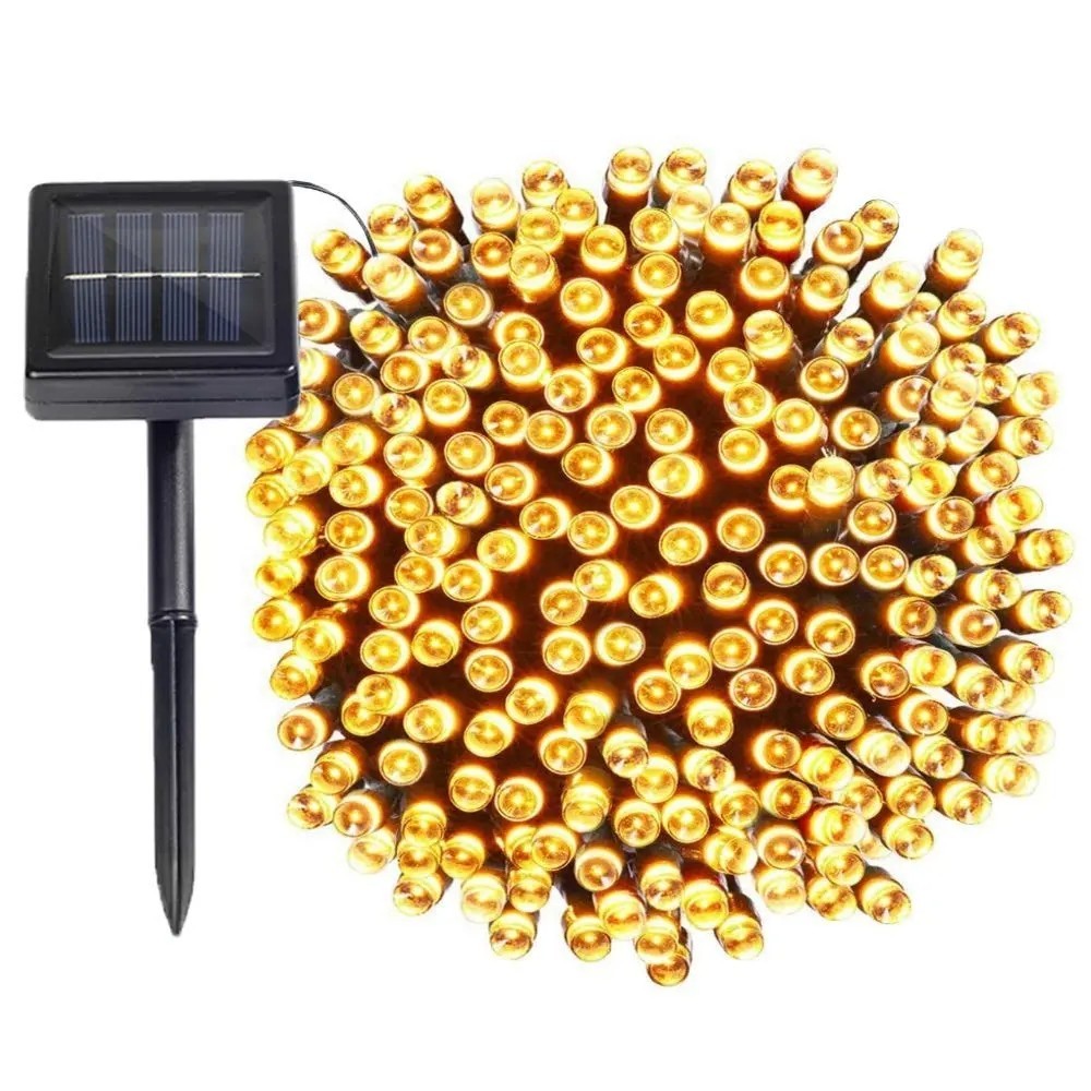 72ft 200 Led Outdoor Solar Christmas Lights Waterproof Rgb Fairy Lights With 8 Modes Ip65 For Xmas Yard Porch Camping 