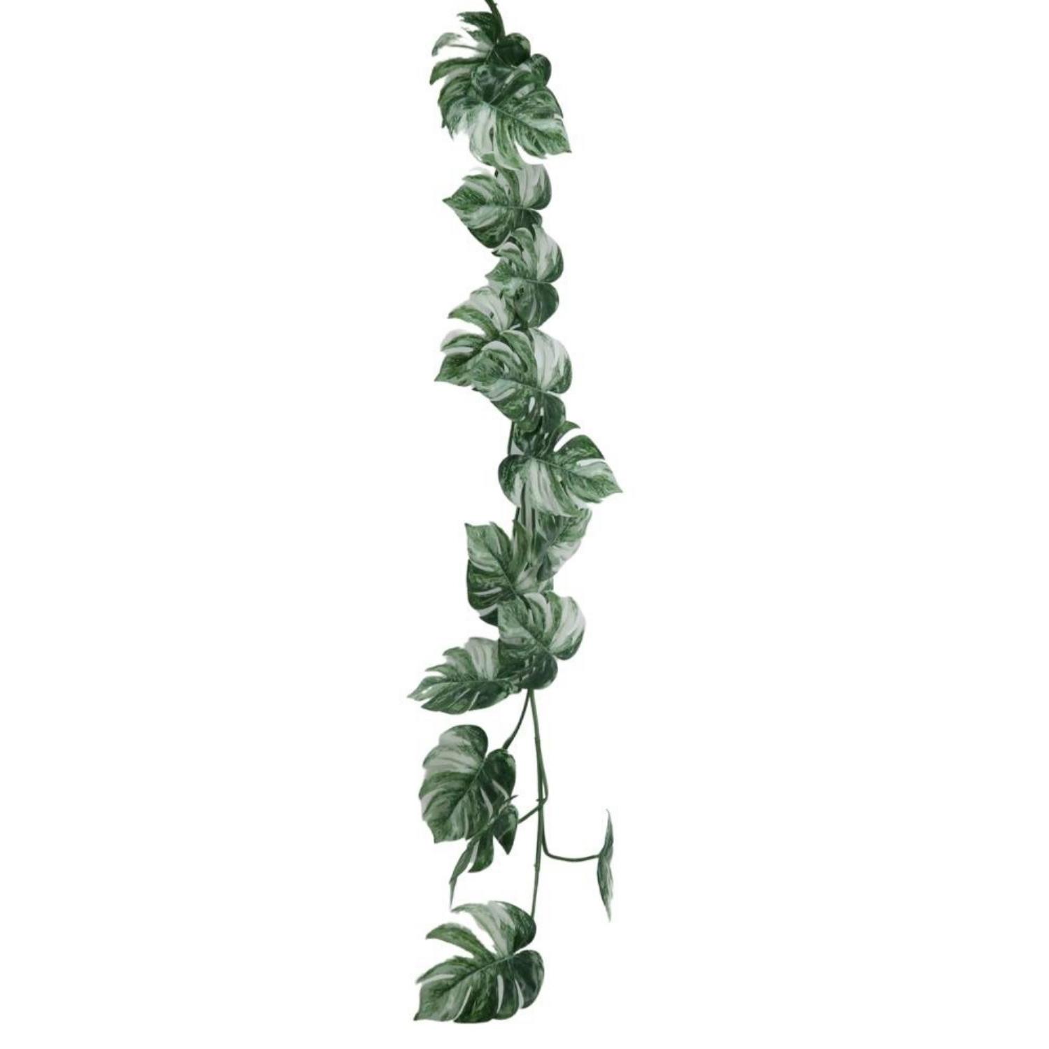 Artificial Plant Leaves Garland Monstera Deliciosa Artificial Hanging Monstera Plant Vine Garland For Wedding Home Decor 