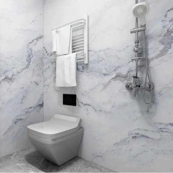 Modern Design Waterproof Soundproof Fireproof Pvc Bathroom Wall Panels 