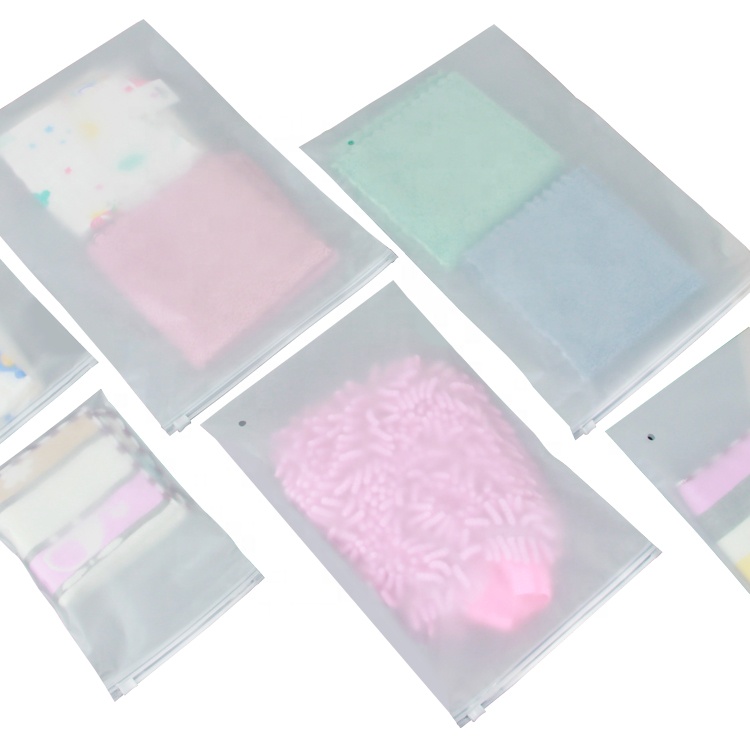 Customized Environmental Logo Scrub Zipper Lock Plastic Sock Zipper Lock Bag,Plastic Zipper Bag Clothing Underwear Packaging Ba 