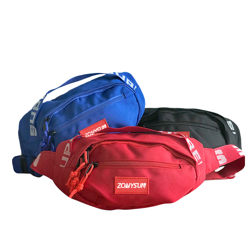 Outdoor Waist Bag Fanny Pack Men Ladies Customize Logo Designer Waist Bag Sports Waterproof Wholesale Custom Belt Waist Bag 