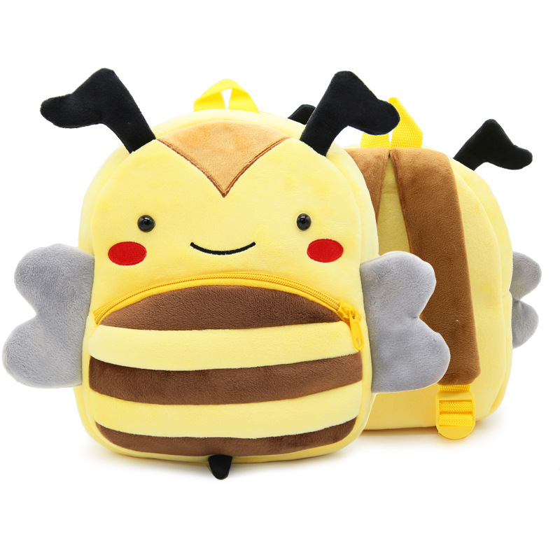 3d Cartoon Plush Children Kindergarten Schoolbags Popular Animal School Kids Backpack Bags 