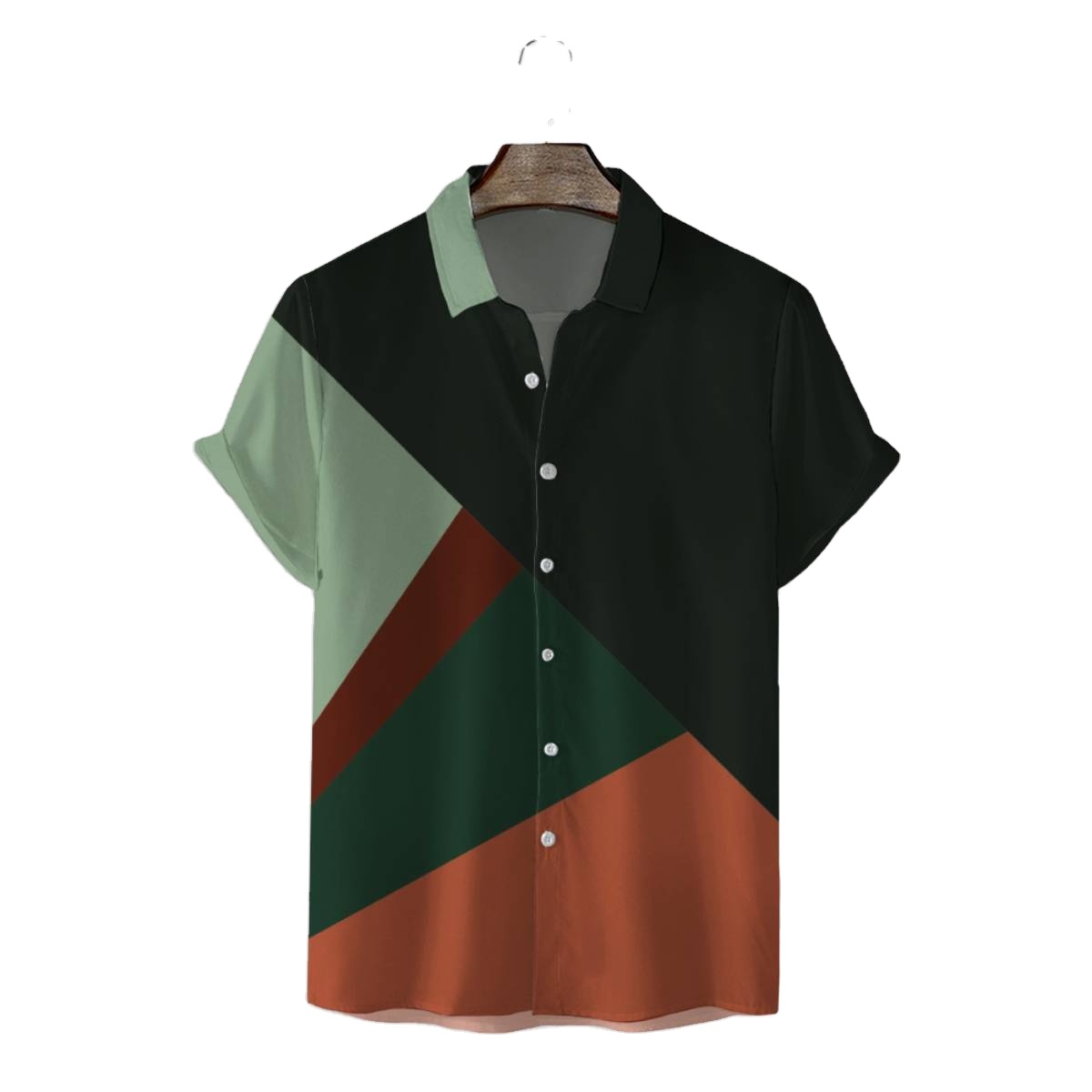 Custom Logo Men's Casual Shirt Irregular Patchwork Shirts For Men Camisas Hombre Chemise Homme Urban Shirt For Men 